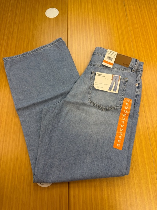 Aeropostale Denim - Aeropostale Women's High Rise Wide Leg Jean Size 12 Medium Wash